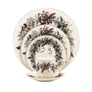 Lenox Winter Greetings 5 Piece Per Setting -Service For 8 Total 40 Pieces